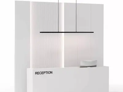 Reception Desk 3D model get