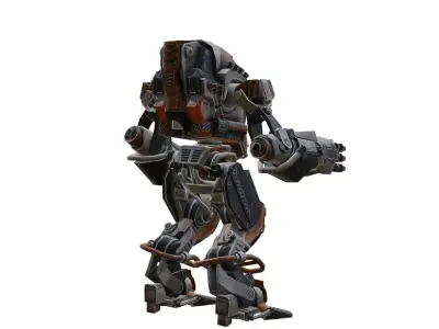 SCI FI ROBOT Low-poly 3D model