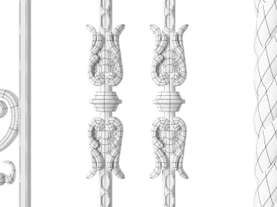 Classic Fence 3D model