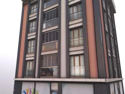 Architectural Building-5 Free low-poly 3D model