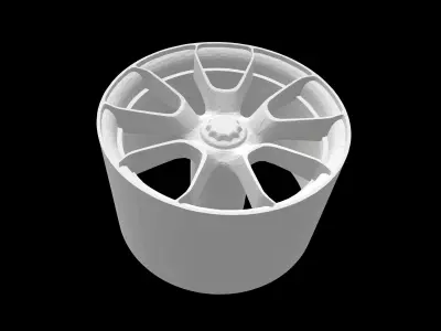 Porsche 911 OEM scalable and printable rims 3D print model