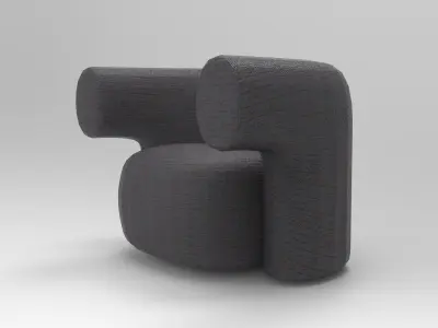 Lopr Lounge Chair Low-poly 3D model