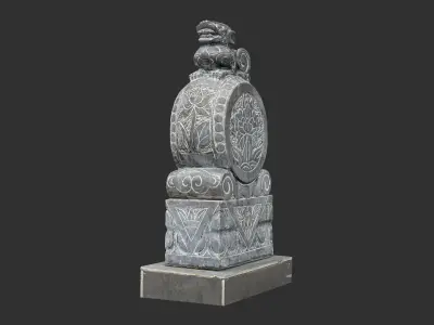 3D scan Chinese Stone Sculpture 3D model
