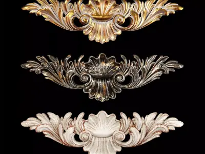 Classic carved 003 3D model purchase