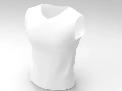 3d shirt sleeveless 3D model