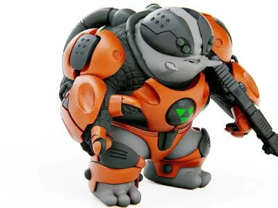 ALIEN MOBBY B-5  Rigged for Unreal Engine - Unity - MIXAMO  3D model