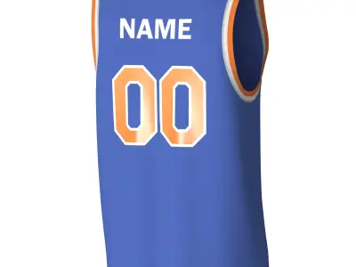 NBA Basketball jersey uniform 3D model