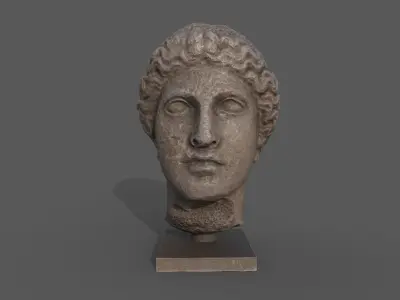 Head of Hera Low-poly 3D model