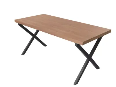 Wooden table 3D model get