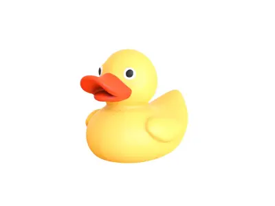 Rubber Duck 01 Low-poly 3D model