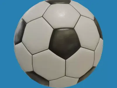 Soccer Ball Low-poly 3D model order