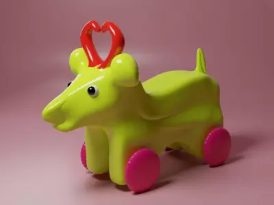 RIDE-ON TOY  Low-poly 3D model