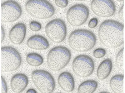 Bionic wall panel  3D model