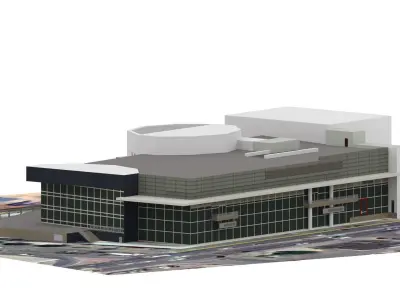 showroom car real world object Low-poly 3D model