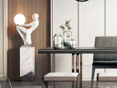 Home model decoration Modern MAX 3D model
