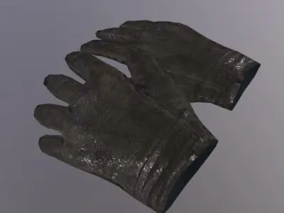 Gloves Low-poly 3D model