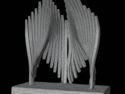 Angel Wings Decor 3D model