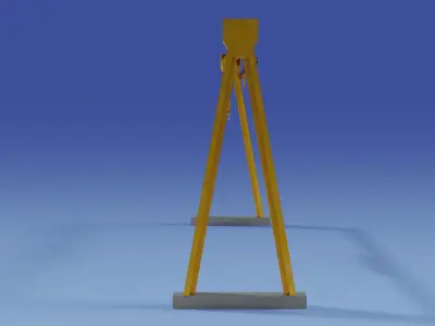 Gantry Portica Free low-poly 3D model