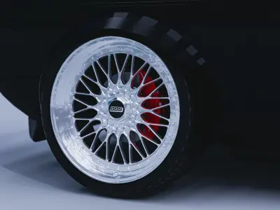 Volkswagen Golf GTI MK1 Low-poly 3D model