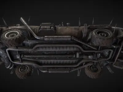 Roadkill Scum Low-poly 3D model