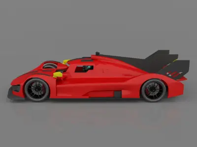 Ferrari 499P Le Mans Hypercar 2023 Ready to Print STL Files 3D print model