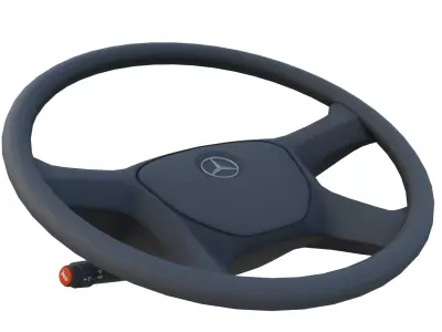 mercy steering wheel only low poly Low-poly 3D model