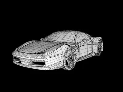 3D Car sports 3D model by dscreator