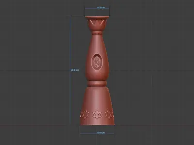 Jewish vase 3D print model