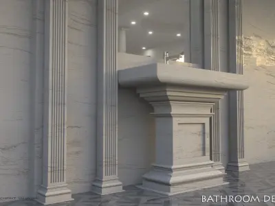 bathroom 3d model jacuzzi bathtub design 3D model