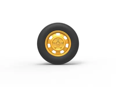 Car wheel 10 Scale 1 to 25 3D print model
