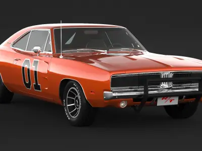 1969 Dodge Charger General Lee 3D model