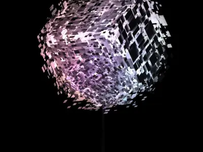 Shattered Lamp Art Daz 3D model