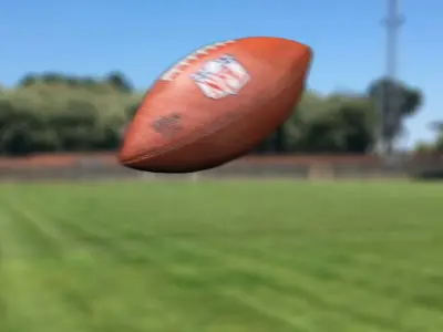 american football ball Low-poly 3D model purchase
