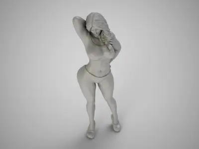 Woman Home Mood 4 3D print model