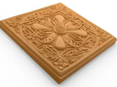 Classic decor ornament v-3D model 68 3D model