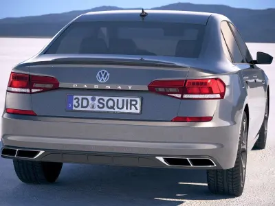 Volkswagen Passat R-line 2020 3D model