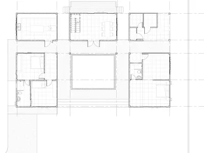 U house by REVIT 3D model