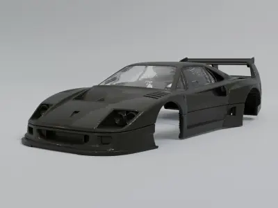 RC Car Body Ferrari F40 3D print model