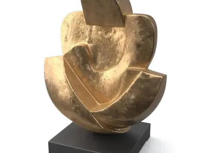 Gardeco Unconditional Love Bronze Sculpture PBR 3D model