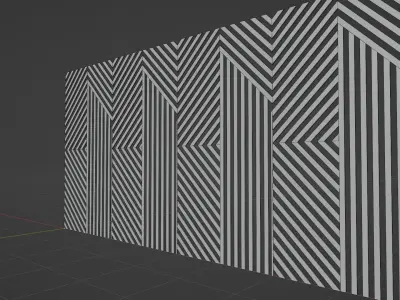 Wall wood seamless set2 V11 3D model