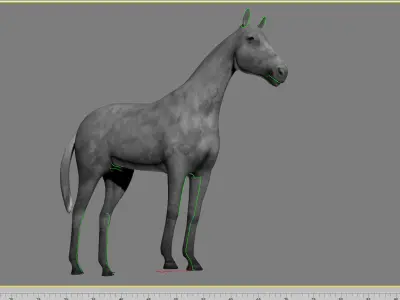 3D model Low poly 3D Horse Model For Games NEW Low-poly 3D model