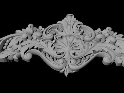 mirror ornate frame 3D model get