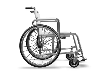 Medical Wheel Chair 3D Asset  Low-poly 3D model
