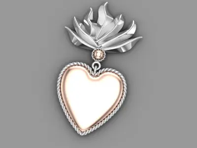 Heart Earrings 3D print model purchase