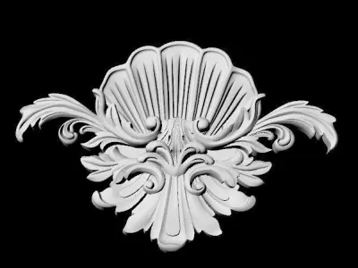 Central decor ornament for furniture 3D model 107