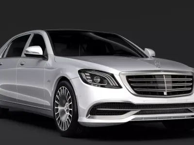 Mercedes Maybach S 650 X222 2018 3D model