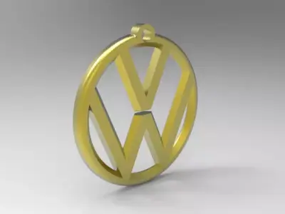 Volkswagen logo 3D print model