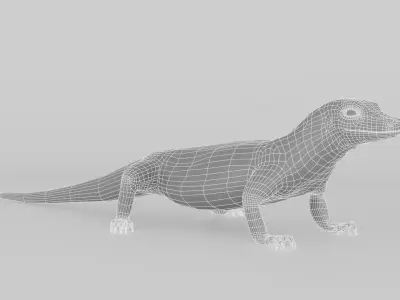 Realistic 3D Lizard Low-poly 3D model