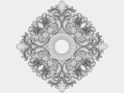 Carved decor for cnc 51 3D model