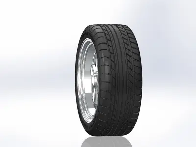 Custom wheels Am Racing VF542 Eliminator 18inch for scale model 3D print model